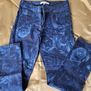 Isaac Mizrahi Floral print jeans size 10